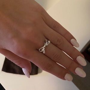 Kate Spade silver bow ring, size 7